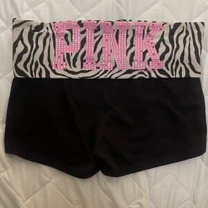 PINK Victoria's Secret Black and White Shorts